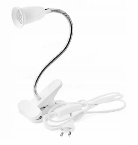 Gniazdo e27 lampka z klipsem, włącznikiem i kablem 1,3m na Arena.pl