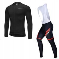 Komplet Rowerowy Termoaktywny Z Wkładką Męski Ocieplany Dopasowany Żel 4XL