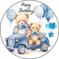 Opłatek na tort Urodziny Roczek Chrzest Miś Misiu