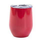 Kubek do grzanego wina 360 ml do sublimacji - czerwony z zamykanym otworem do picia