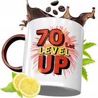 Kubek Bordowy 70 Urodziny Na Urodziny Prezent Z Nadrukiem Ze Zdjęciem