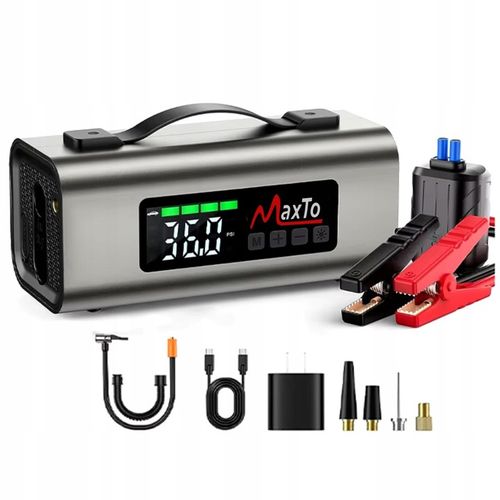 Jump Starter Booster Kompresor Samochodowy Dmuchawa Powerbank na Arena.pl