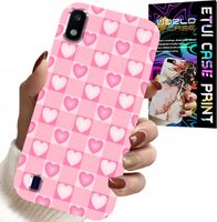 ETUI DO SAMSUNG A10 - SERCA KRATKA RÓŻOWA OBUDOWA CASE + SZKŁO
