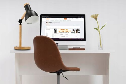 Lampka Na Biurko Do Czytania Drewniana E27 Stojąca + Podwójna Regulacja na Arena.pl