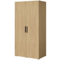 Szafa uchylna Napoli 2D 100 Dąb Cremona (czarny uchwyt)