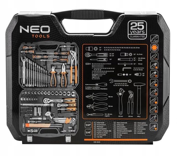 ZESTAW NARZĘDZI 143SZT. 08-945 NEO TOOLS zdjęcie 5