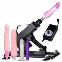 POSUWISTA SEX MASZYNA AUTOMATYCZNA Z PRZYSSAWKAMI 420 RUCHÓW/MIN + DILDO BS