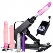 POSUWISTA SEX MASZYNA AUTOMATYCZNA Z PRZYSSAWKAMI 420 RUCHÓW/MIN + DILDO BS