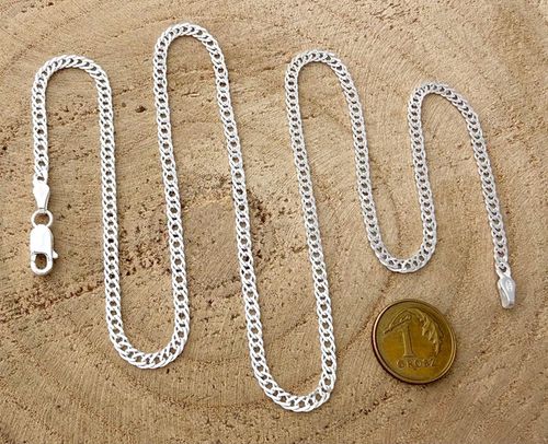 ŁAŃCUSZEK SREBRNY MĘSKI ROMBO 030/50cm SREBRO 925 DLA NIEGO NA PREZENT na Arena.pl