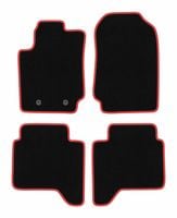 Dywaniki welurowe CARLUX-RED Ford Ranger Raptor 2019- czarne czerwone