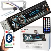 RADIO SAMOCHODOWE BLUETOOTH 1-DIN USB AUX SD MIKROFON PILOT BATERIA