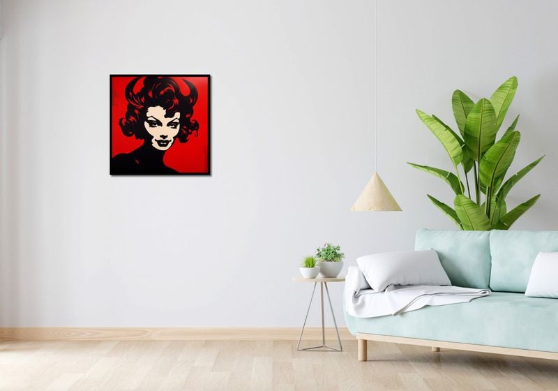 Plakat 60x60cm Czerwona Diablica zdjęcie 4