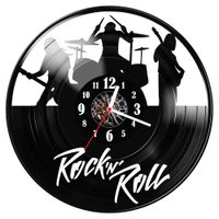Zegar ścienny z płyty winylowej Rock n roll 1048.14