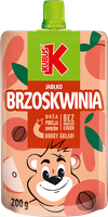 Kubuś Mus o smaku jabłko-brzoskwinia 200 g
