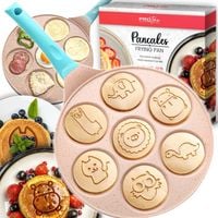 Patelnia do NALEŚNIKÓW placków PANCAKES jajek ŚMIESZNE ZWIERZĄTKA MARMUROWA