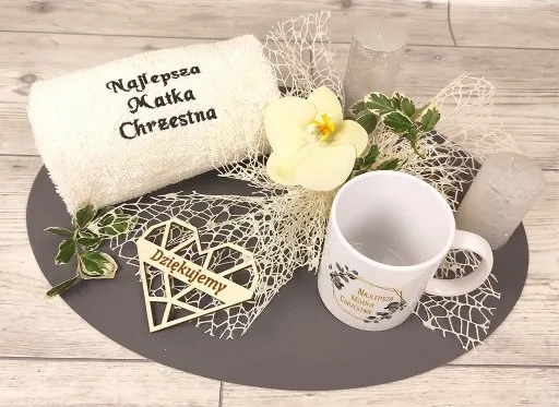 PODZIĘKOWANIE DLA CHRZESTNYCH ŚLUB PREZENT CHRZEST zdjęcie 3