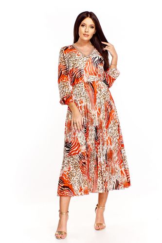 Plisowana sukienka - Multikolor 36 na Arena.pl