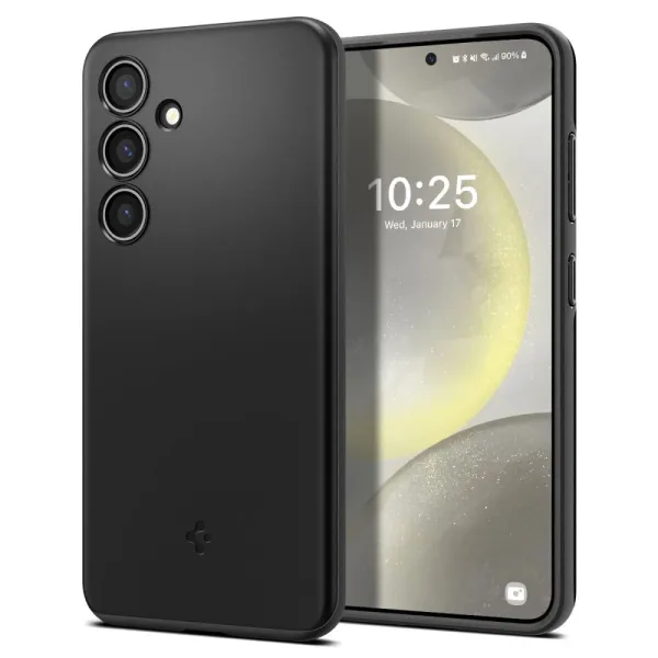 Etui Spigen Thin Fit na Samsung Galaxy S24 - czarne zdjęcie 1