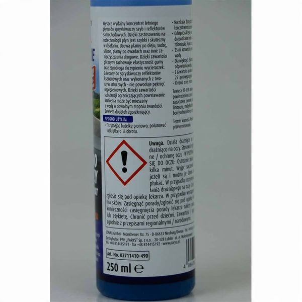 SONAX XTREME KONCENTRAT PŁYN DO SPRYSKIWACZY zdjęcie 3