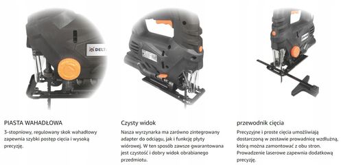 Wyrzynarka elektryczna DELTAFOX DP-EJS 6580 650W na Arena.pl