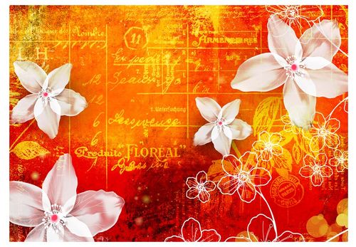 Fototapeta - Floral notes II 100x70 na Arena.pl