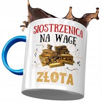 Kubek Błękitny Dla Siostrzenicy Urodziny Prezent Z Nadrukiem Ze Zdjęciem
