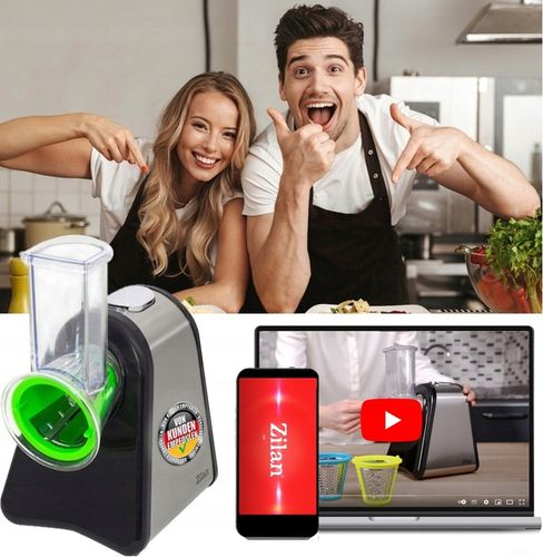 SZATKOWNICA ELEKTRYCZNA ROZDRABNIACZ DO WARZYW OWOCÓW 4 KOŃCÓWKI 200W na Arena.pl