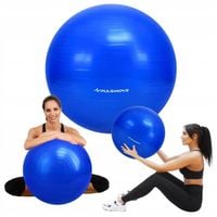 PIŁKA REHABILITACYJNA GIMNASTYCZNA FITNES PULSMOVE NIEBIESKA DUŻA 65 CM