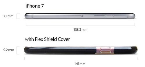 PURO Impact Pro Flex Shield - Etui iPhone 8 / 7 (czerwony) na Arena.pl