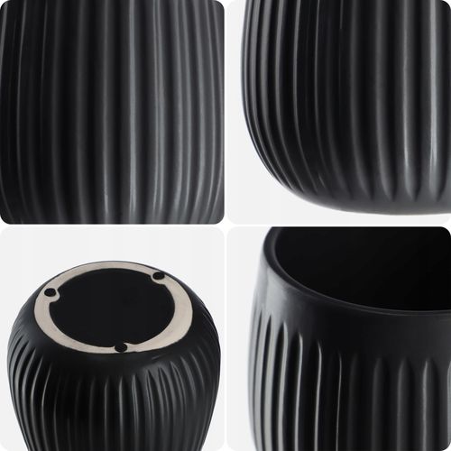 KADAX Doniczka Ceramiczna Osłonka 12cm Czarna na Arena.pl