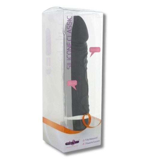 Czarny Vibrator - 7 wibracji, pulsacji zdjęcie 3