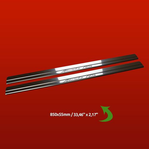 Listwa progowa FORD FIESTA MK7 FIESTA RS Stal nierdzewna 304 połysk 2szt na Arena.pl