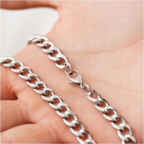 Łańcuszek stal chirurgiczna męski naszyjnik splot pancerka 55cm BLINGART na Arena.pl