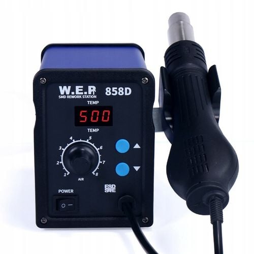 HOTAIR Stacja lutownicza WEP 858D wersja na TRAFO duży nadmuch ciężka na Arena.pl