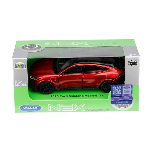 Model 1:34, Ford Mustang mach-E CT 2023,czerwony na Arena.pl