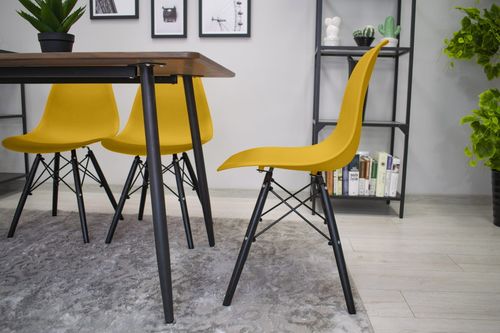 Krzesło OSAKA musztarda / nogi czarne x 2 na Arena.pl