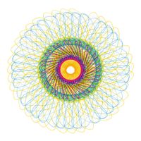 SPIROGRAF PROJEKTANA ZESTAW DO RYSOWANIA + SZABLONY - niepełny zestaw