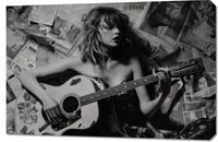 Obraz 90x60cm Młoda Gitarzystka