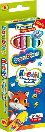 kredki bambino 6kol jumbo +temp. 0232 a'10 na Arena.pl