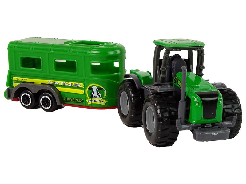 Traktor z Przyczepą Zielony zdjęcie 3