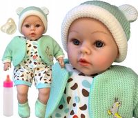 LALKA JAK ŻYWA BOBAS 45cm MÓWI i ŚPIEWA magiczna buteleczka smoczek NEW