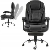 FOTEL BIUROWY OBROTOWY KRZESŁO BIUROWE DO POKOJU BIURA CZARNY