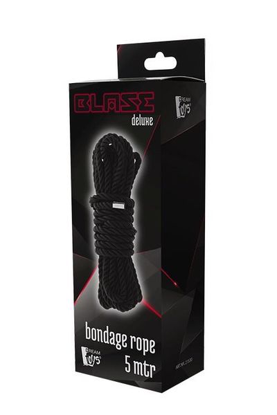 Blaze Deluxe Bondage Rope 5M Black zdjęcie 1