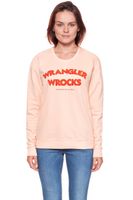 BLUZA WRANGLER DAMSKA WROCKS SWEAT PEACH PARFAIT W601OHYUD XS