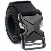 Taktyczny parciany Pas Pasek wojskowy militarny do spodni czarny