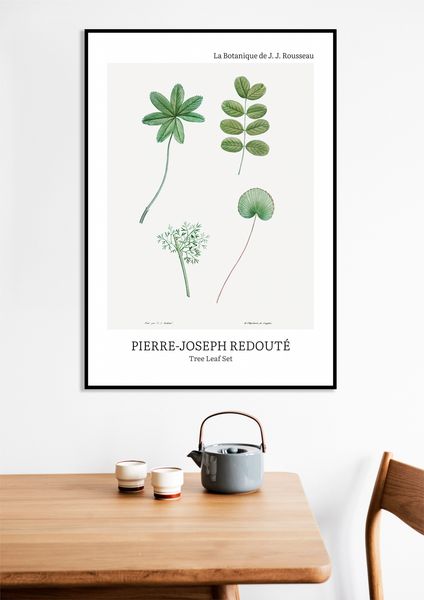 Obraz 40x60cm Design Tree Leaf Set, Redoute Vintage do Salonu zdjęcie 7