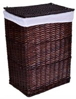 KOSZ WIKLINOWY NA PRANIE BIELIZNĘ ODZIEŻ KUFER POJEMNIK ORGANIZER DUŻY 72L