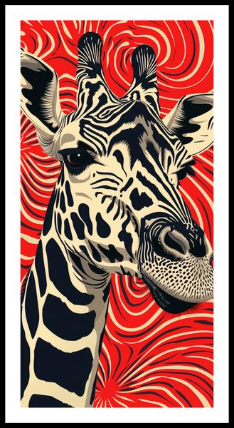Plakat 50x100cm Wzrok Żyrafy zdjęcie 3
