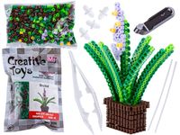 Koraliki do prasowania Wersja 3D, Szablon Kwiatek Wrzos Lawenda, Saszetka, Prasowanka