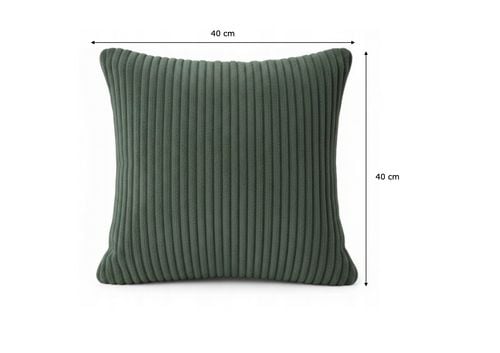 Zestaw 2x Poszewka dekoracyjna Jasiek struktura toczona 40x40 zielony na Arena.pl